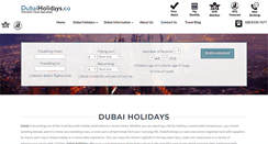 Desktop Screenshot of dubaiholidays.co