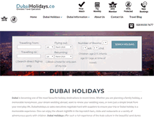 Tablet Screenshot of dubaiholidays.co